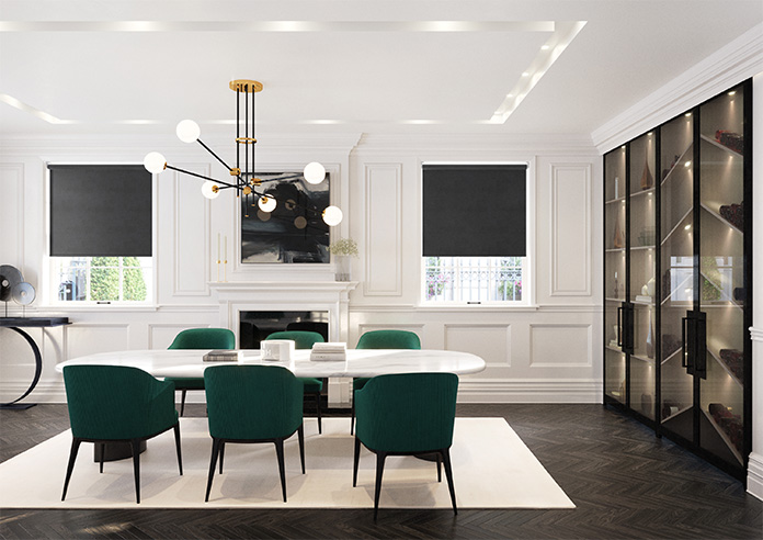 Ajanta (Blackout), Raven - Twist&Fit Roller Blind - Image 8